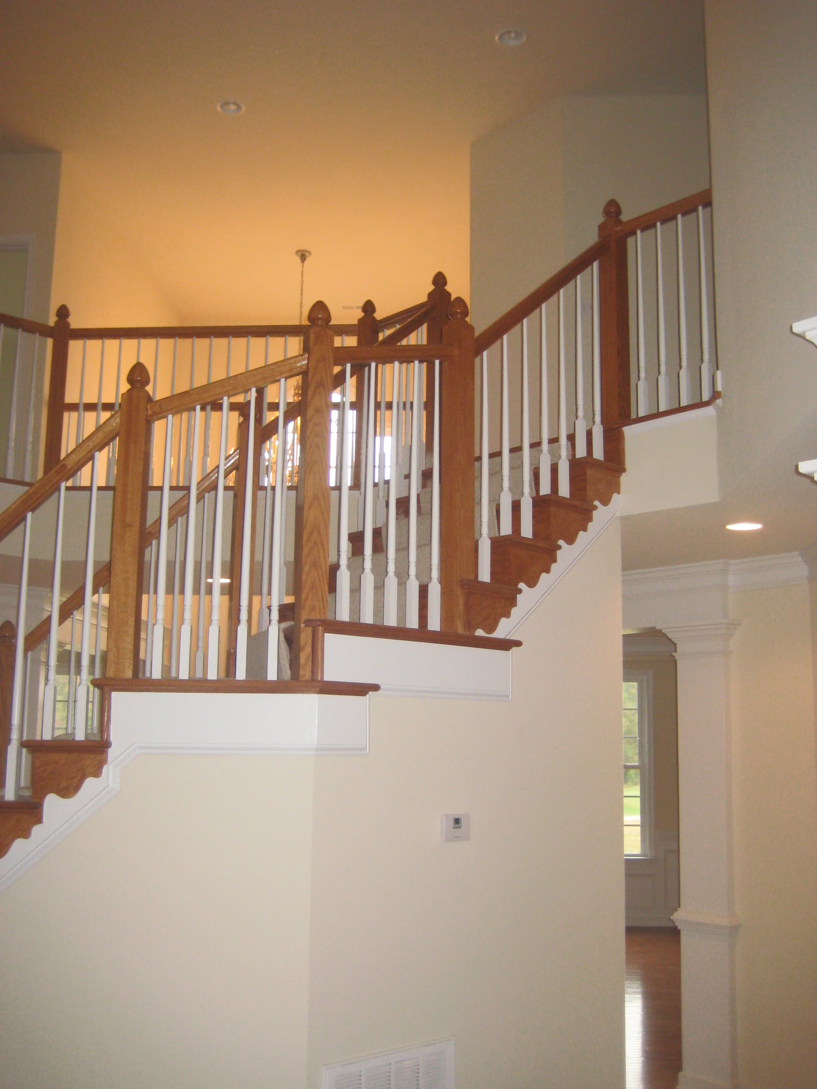 Stair hall after the baluster transformation